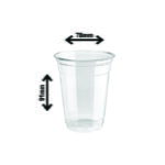 Verre en plastique PET 8 oz - 78 mm (1 000 pièces par carton)
