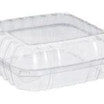 Contenant Clair Refermable 8''x8'' (200/caisse)