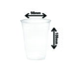 Verre en plastique PET 355 ml - 98 mm (1 000 pièces par carton)