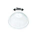 Couvercle en plastique bombé 8-10 oz - 78 mm (1 000 pièces par carton)
