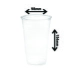 Verre en plastique PET 24 oz - 98 mm (500 par carton)