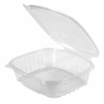 Récipient en PET transparent refermable pour charcuterie, 24 oz (200 unités par carton)