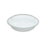 Lot de 24 boîtes rondes Deli Blanc de 24 oz (150 par carton)