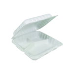 Boîte MFPP blanche 20 cm x 20 cm, 3 compartiments (150 pièces par carton)