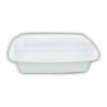 Contenant Deli Blanc Rectangle 32 oz Combo