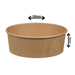 Carton Kraft 32 oz - 185 mm (300 pièces par carton)