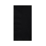 Serviette de table noire à deux plis (20 x 150 cm par carton ; 3 000 par carton)