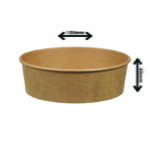 Bol Carton Kraft 17oz - 150mm (300/caisse)