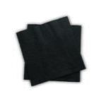 Serviette de table noire 2 plis (1 000 pièces par carton)