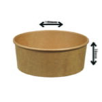 Carton Kraft 34 oz - 150 mm (300 pièces par carton)