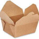 Boîte à emporter en carton kraft n° 1 (9 x 50 / caisse)