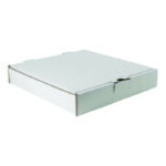 Boîte Pizza Blanche Carton Ondulé 10''x10''x1.75'' (50/pqt)