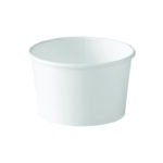 Bol en carton blanc pour crème glacée, 567 g (500 unités par carton)