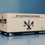 Kit de 6 ustensiles en bois (250 pièces par caisse)